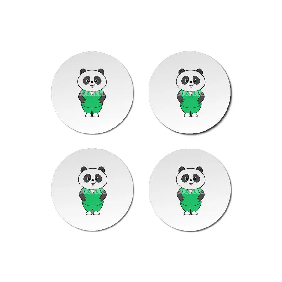 Panda as Nurse with Smock Bardak Altlığı