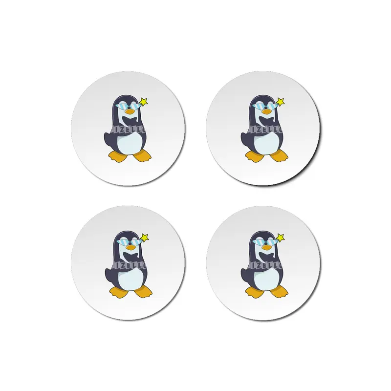 Penguin with Sunglasses Bardak Altlığı