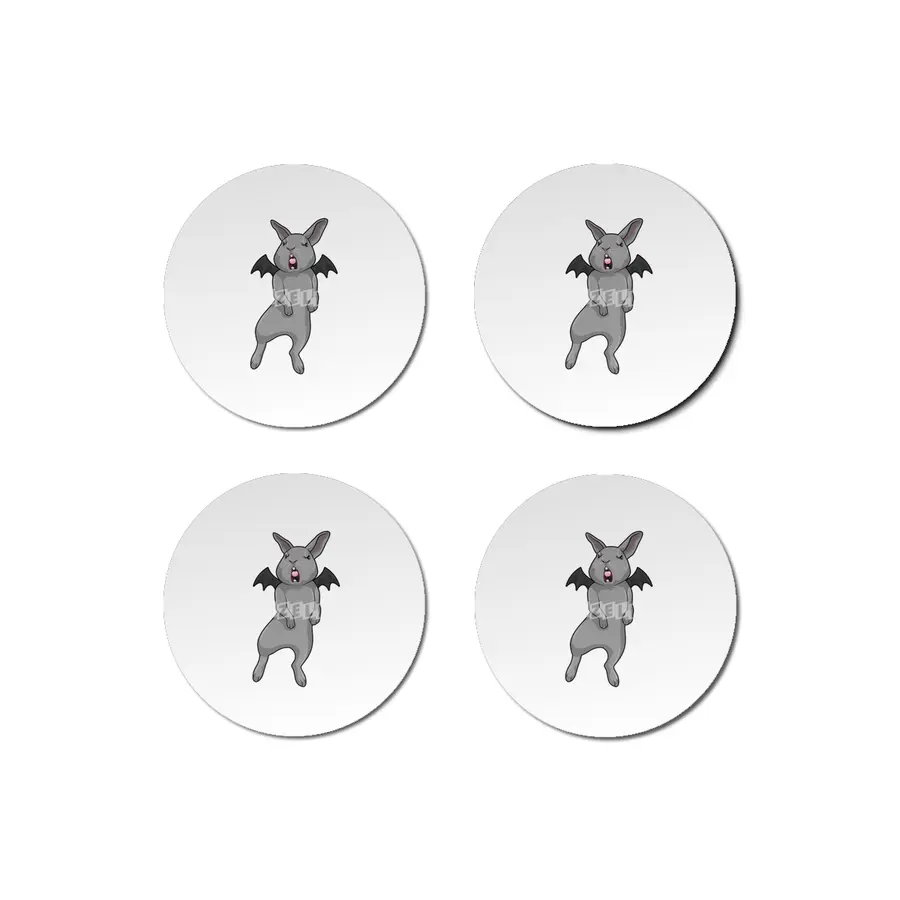Rabbit with Bat wing Bardak Altlığı