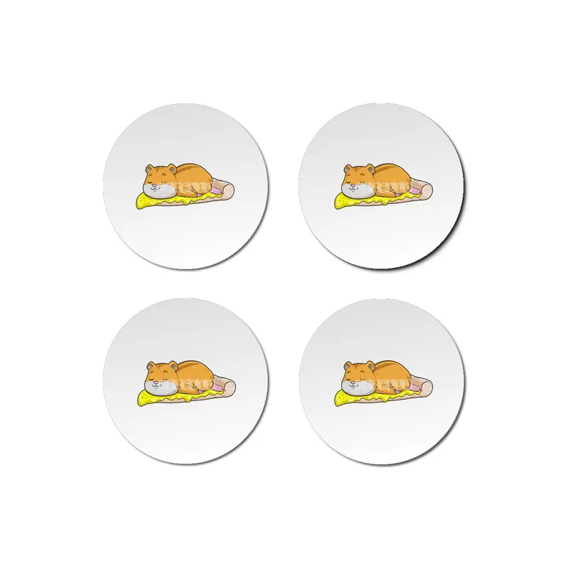 Hamster & Pizza with Cheese Bardak Altlığı