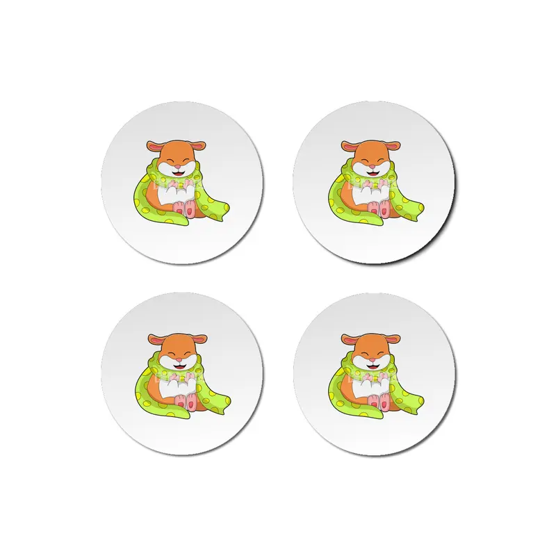 Hamster with Scarf Bardak Altlığı