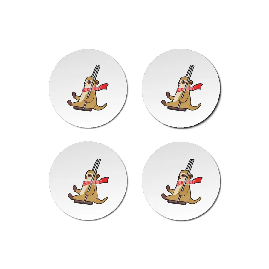 Meerkat on Swing Bardak Altlığı