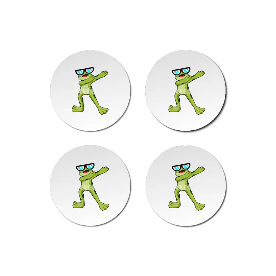 Frog at Hip Hop Dance Bardak Altlığı