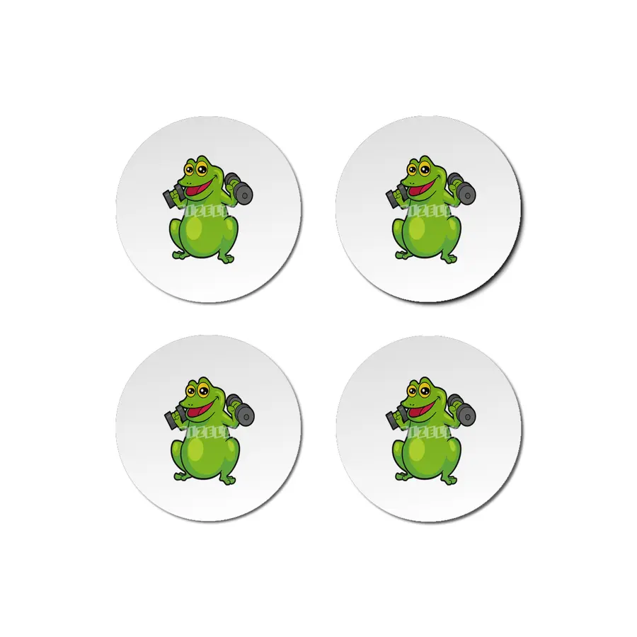 Frog at shoulder training with Dumbbells Bardak Altlığı