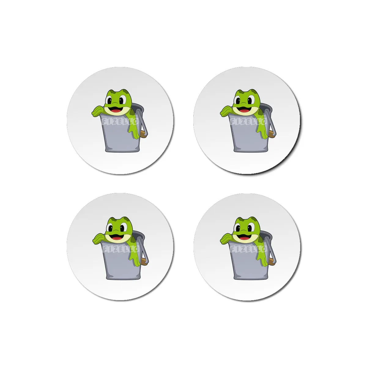 Frog in Bucket Bardak Altlığı