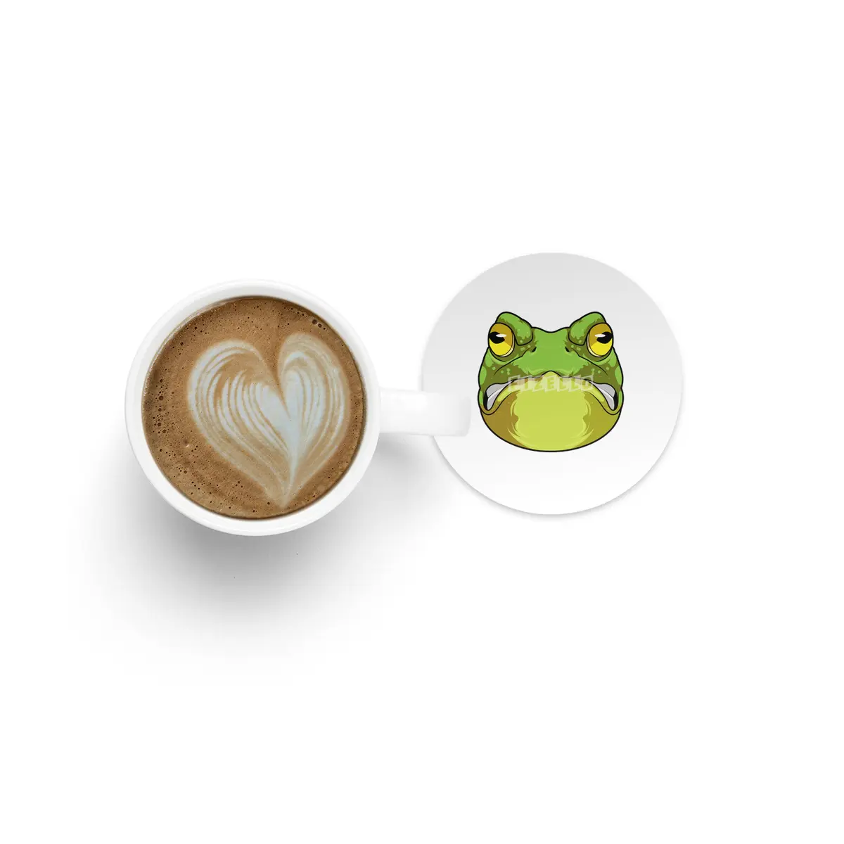 Frog with evil Eye Bardak Altlığı