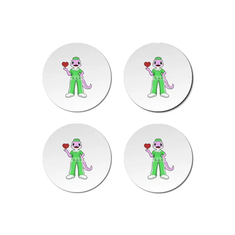 Geko as Nurse with Heart Bardak Altlığı