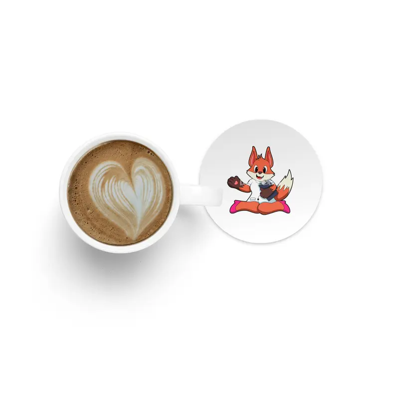 Fox as Nurse with Notepad Bardak Altlığı