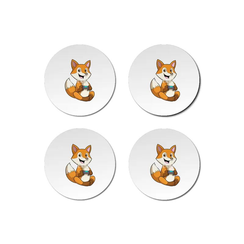 Fox at Playing with Controller Bardak Altlığı
