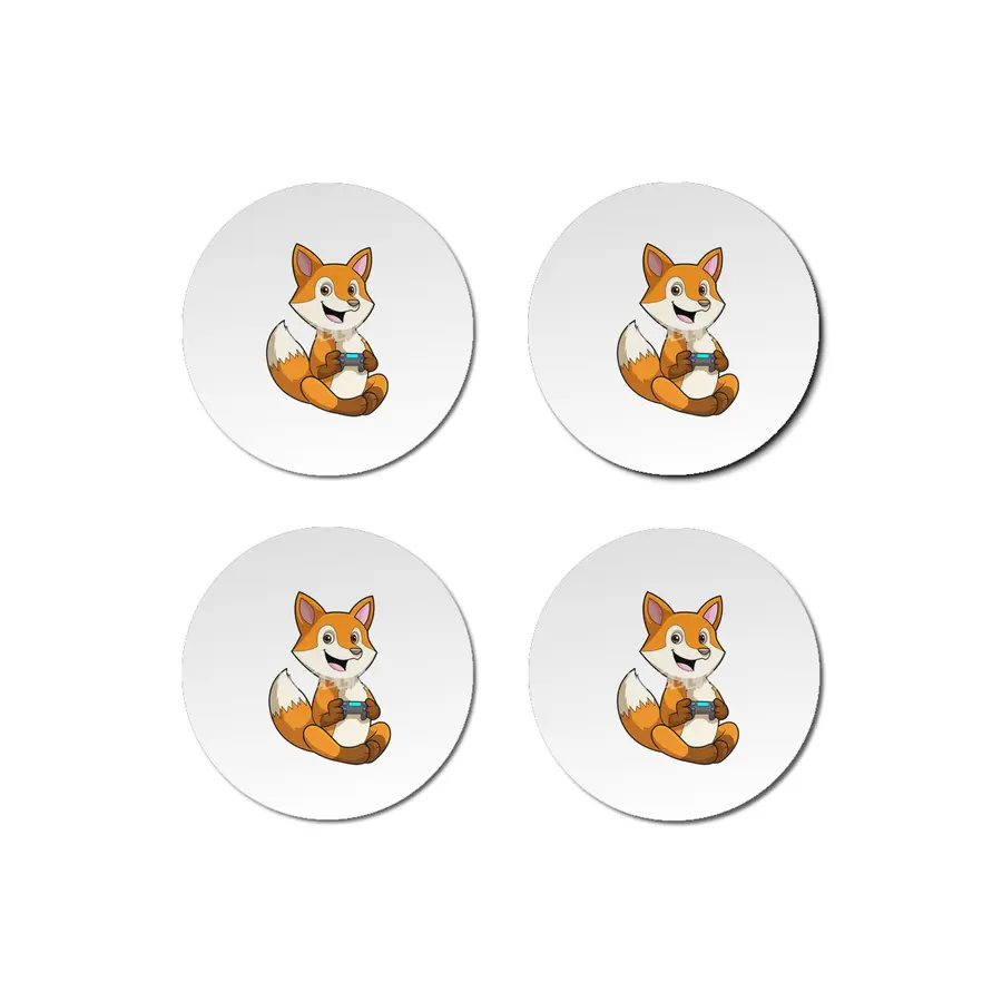 Fox at Playing with Controller Bardak Altlığı