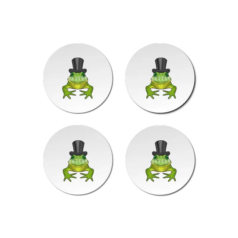 Frog as Gentleman with Top hat Bardak Altlığı