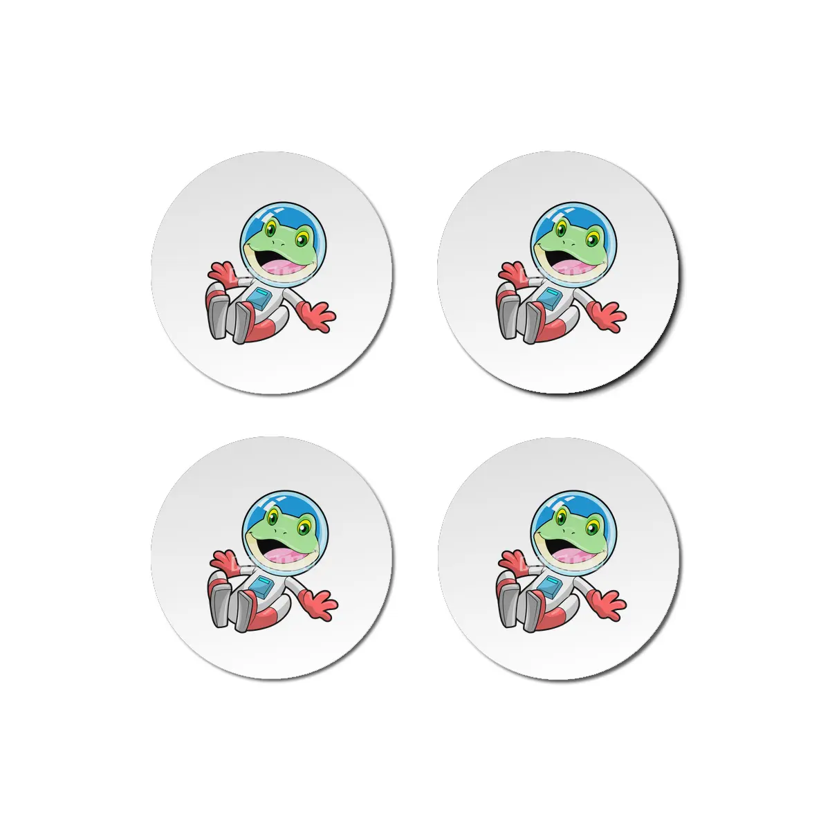 Frog Astronaut Costume Space Bardak Altlığı