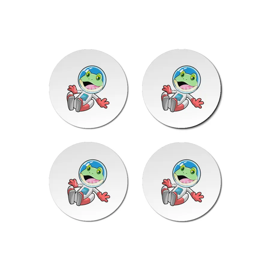 Frog Astronaut Costume Space Bardak Altlığı