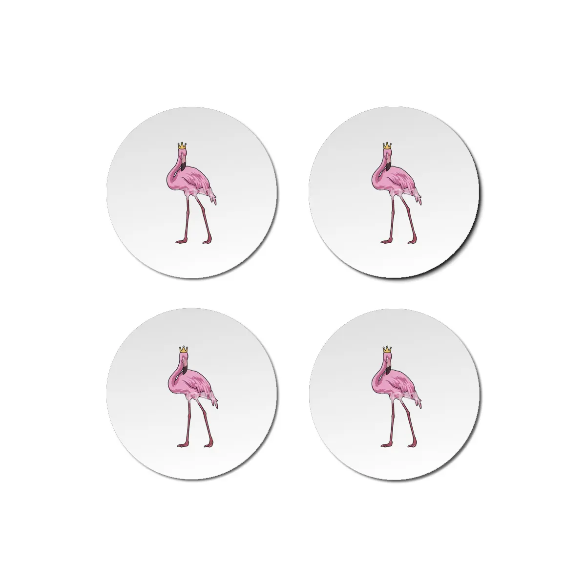 Flamingo with Crown Bardak Altlığı