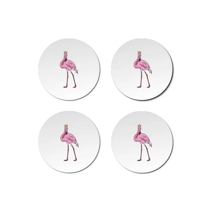 Flamingo with Crown Bardak Altlığı