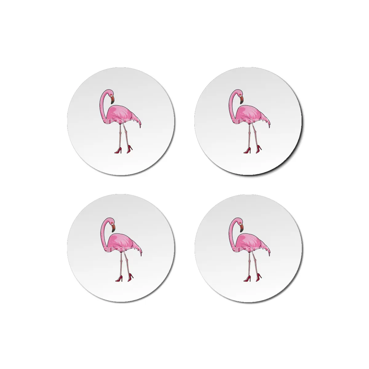 Flamingo with High heels Bardak Altlığı