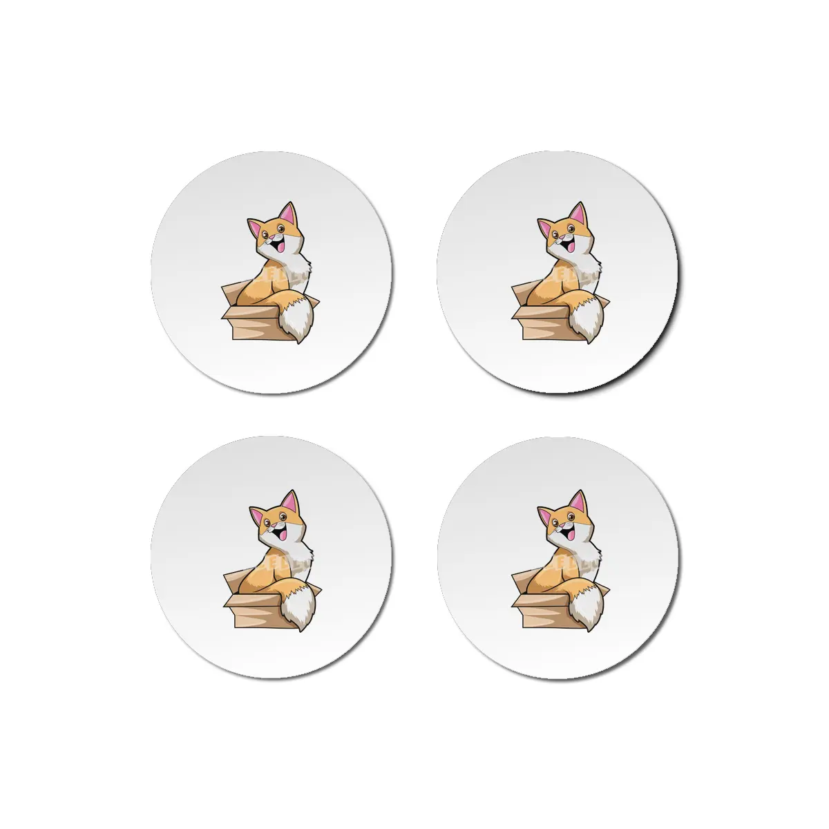 Cat Box Bardak Altlığı