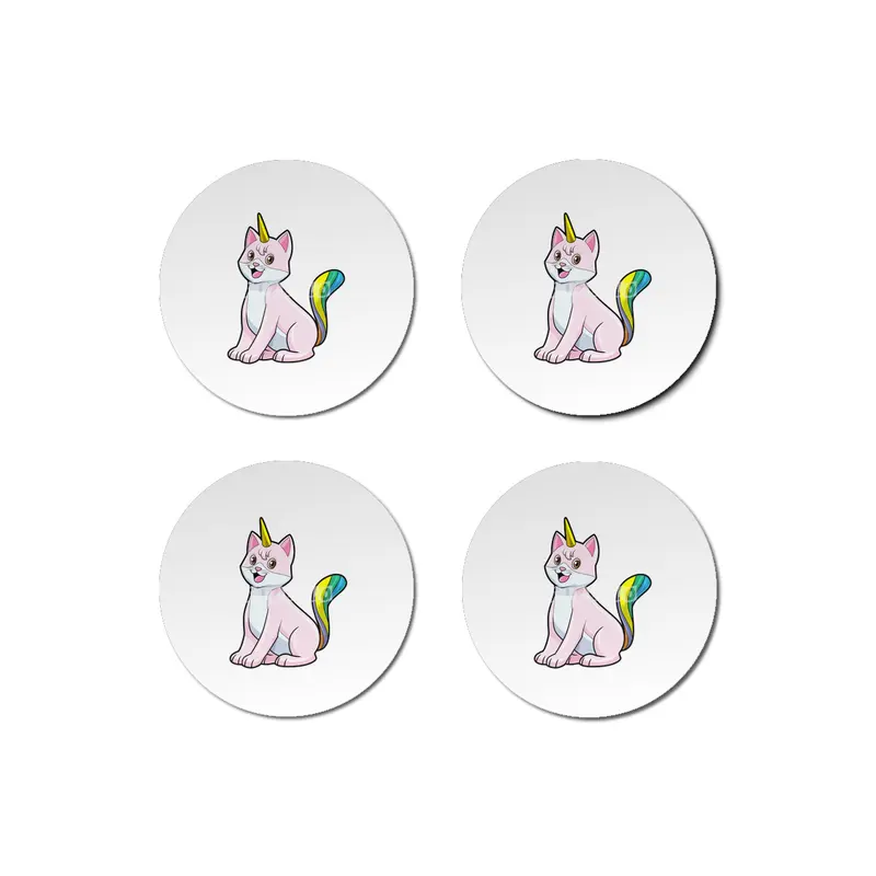 Cat Unicorn Bardak Altlığı
