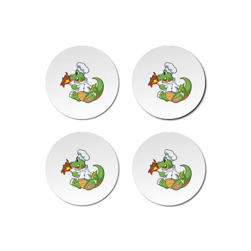 Dragon as Chef  with Cooking apron Bardak Altlığı