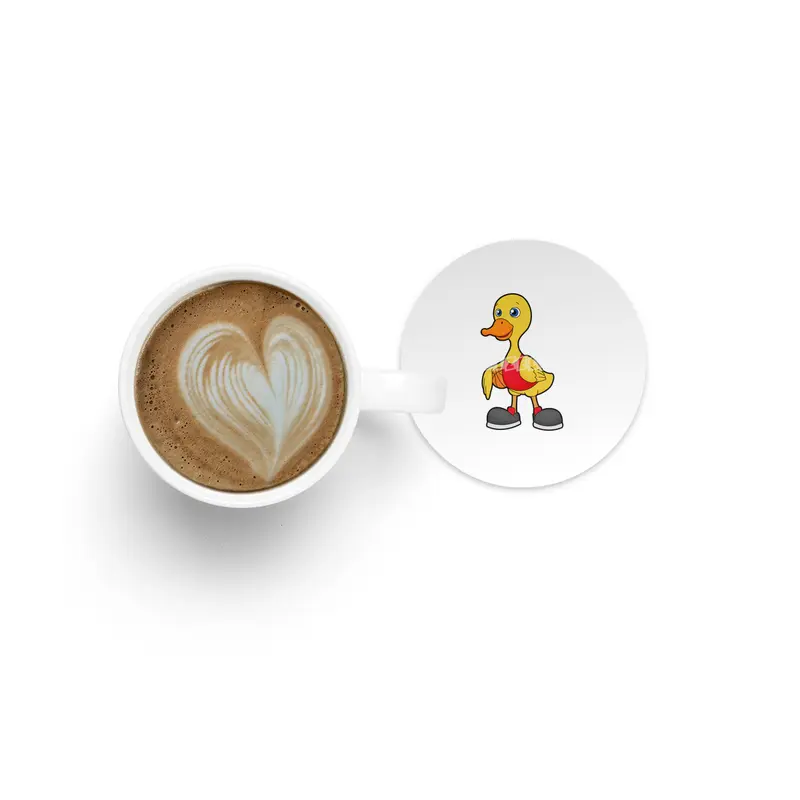 Duck as Basketball player with Basketball Bardak Altlığı