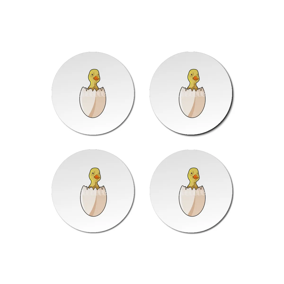 Duck with Egg shell Bardak Altlığı