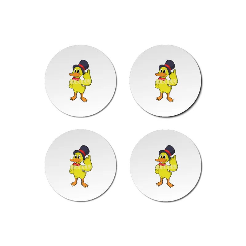 Duck with Hat Bardak Altlığı