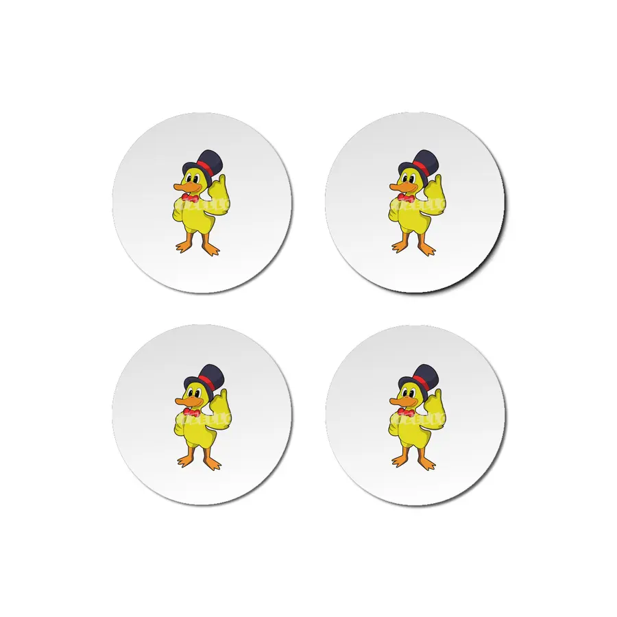 Duck with Hat Bardak Altlığı