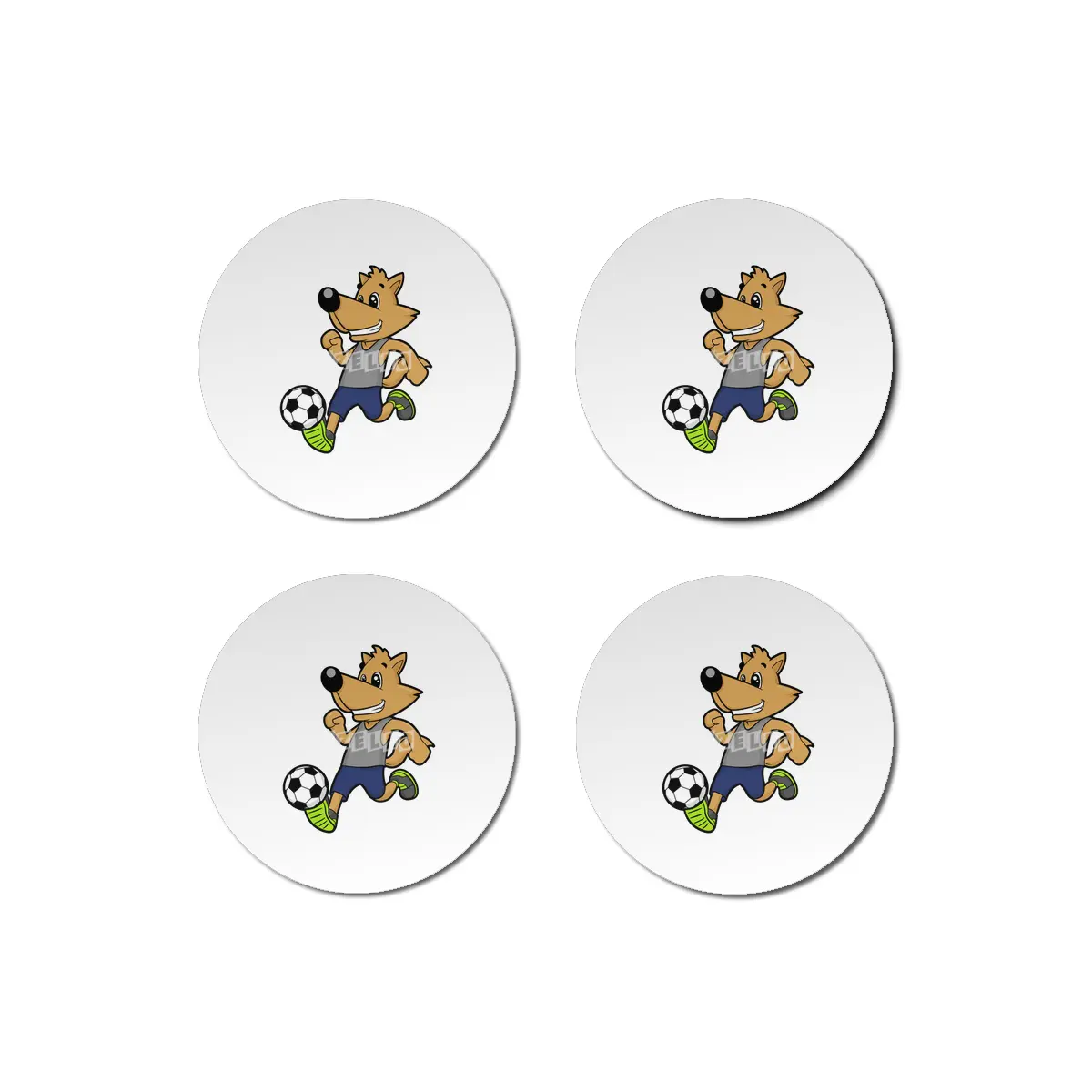 Dog as Soccer player at Soccer Bardak Altlığı