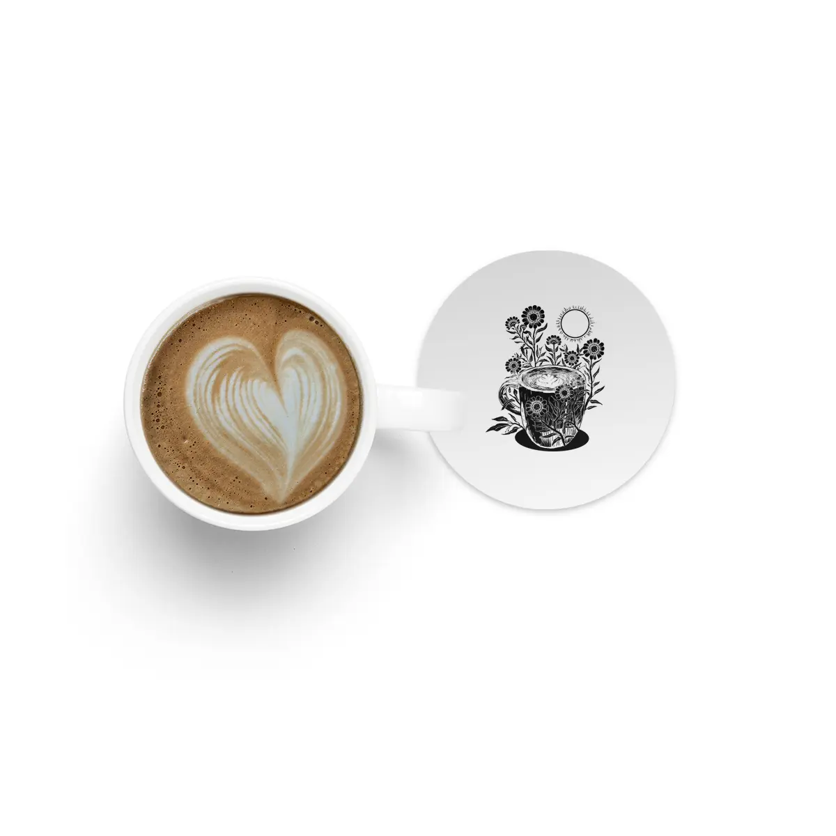 Wake Up and Smell The Coffee Bardak Altlığı