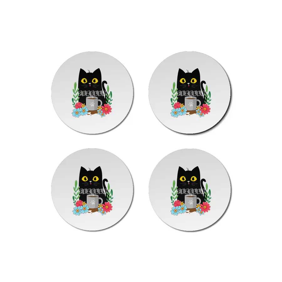 Coffee Cat Bardak Altlığı