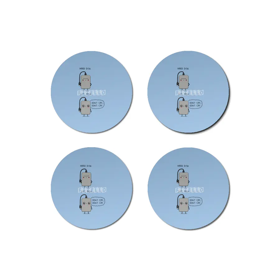 Hard disk & soft disk Bardak Altlığı