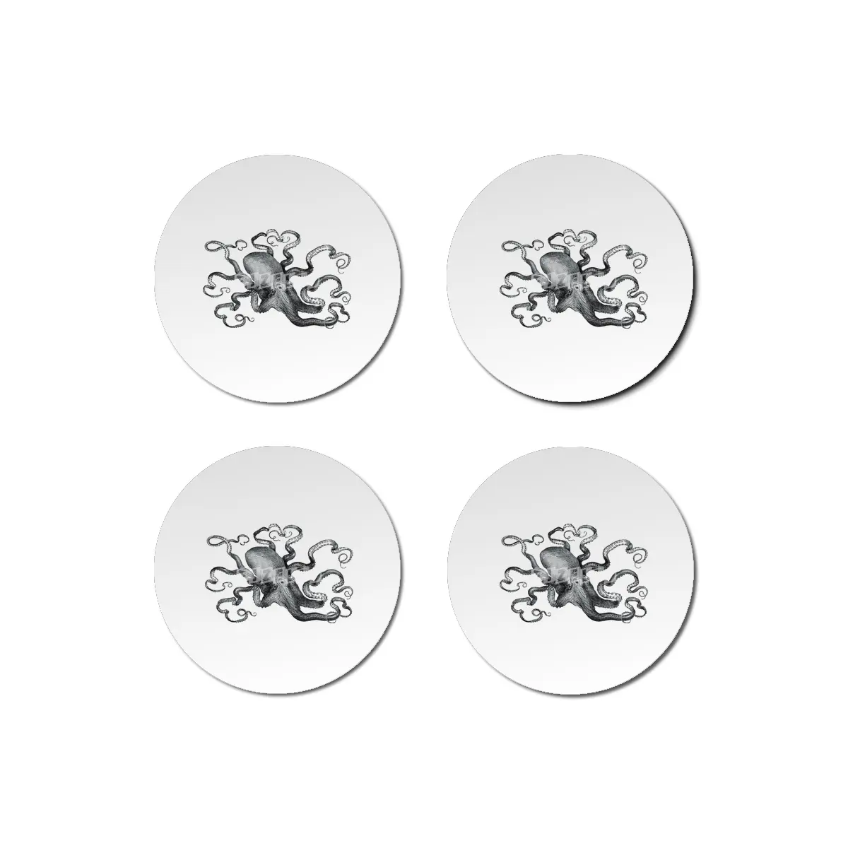 Octopus Bardak Altlığı