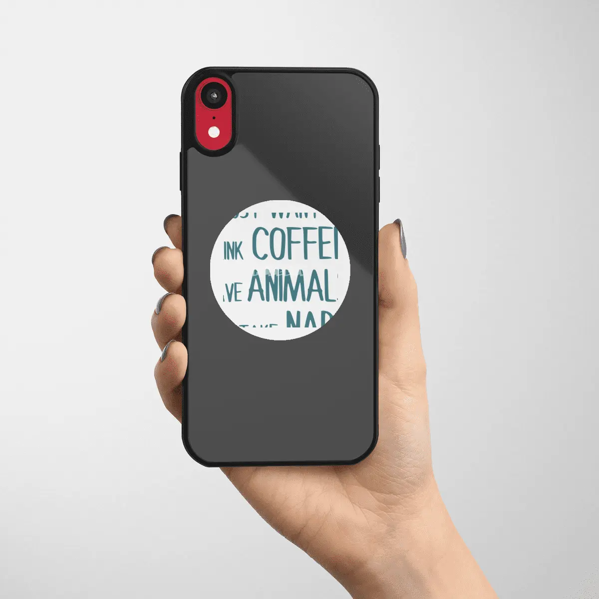 I Just Want To Drink Coffee, Save Animals, And Take Naps Etiket
