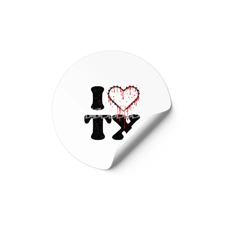 I love tx chainsaw heart Etiket