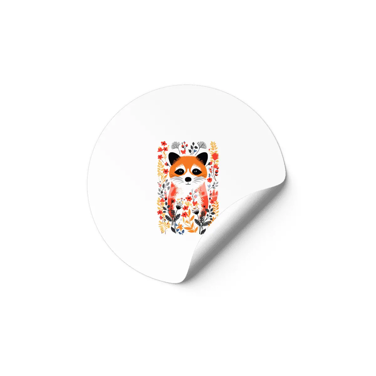 Autumn Red Panda Etiket