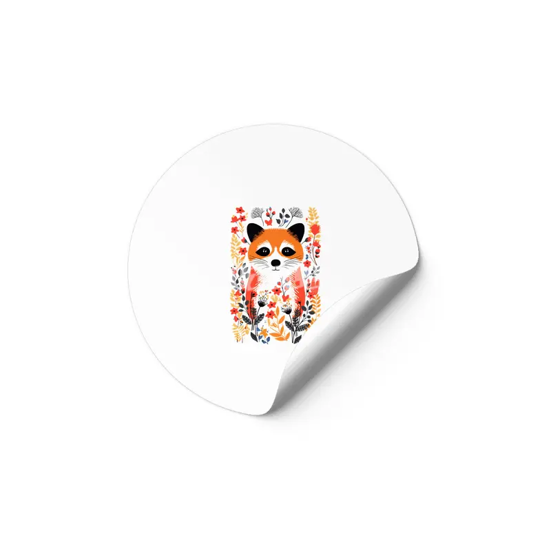 Autumn Red Panda Etiket