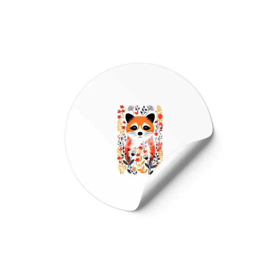 Autumn Red Panda Etiket