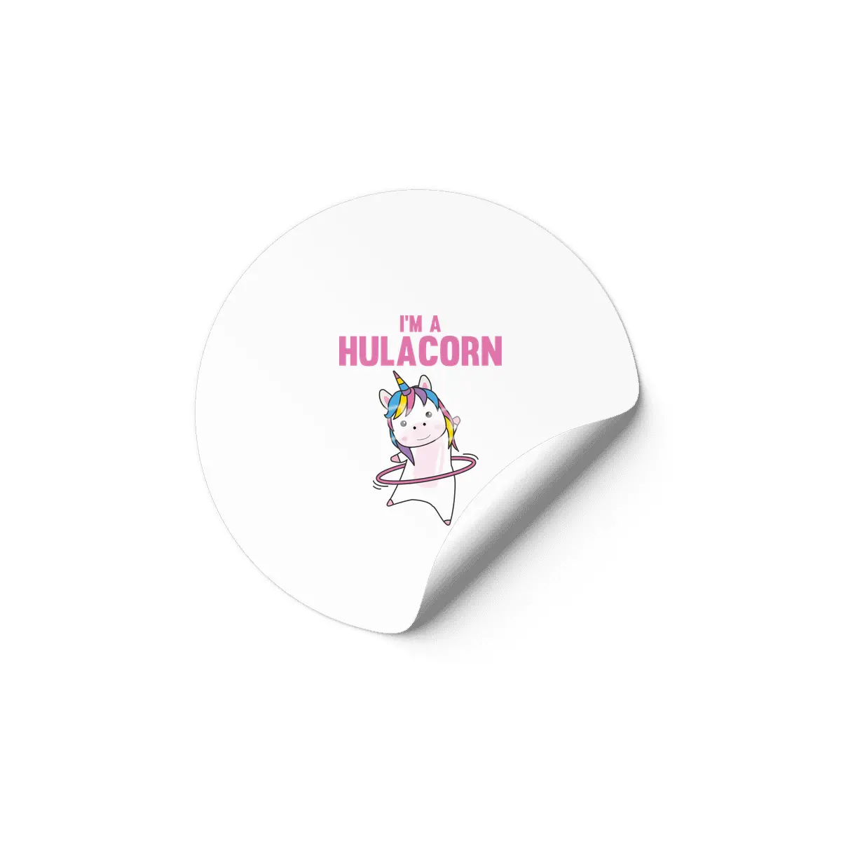 Im A Hulacorn Make Fun Sport Huller Animal Etiket