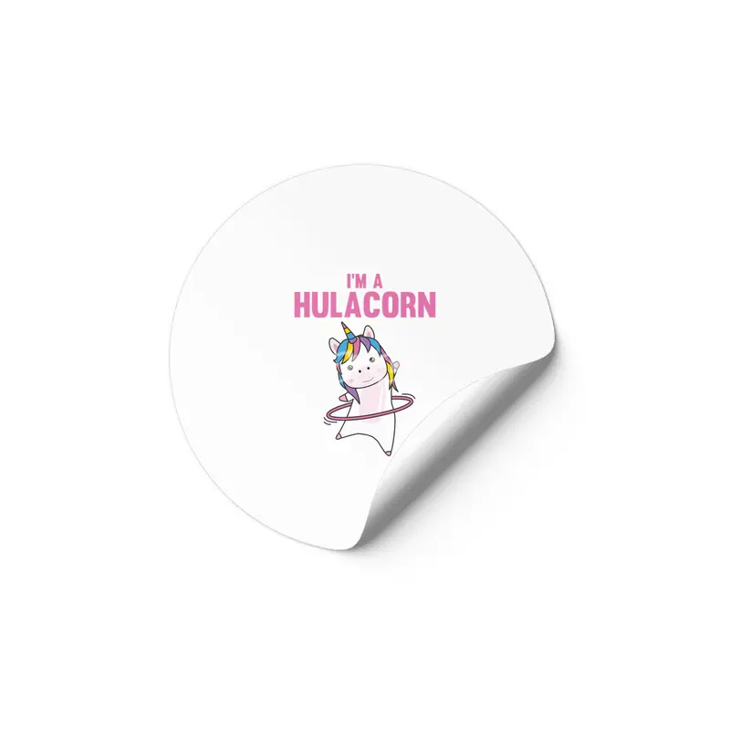 Im A Hulacorn Make Fun Sport Huller Animal Etiket