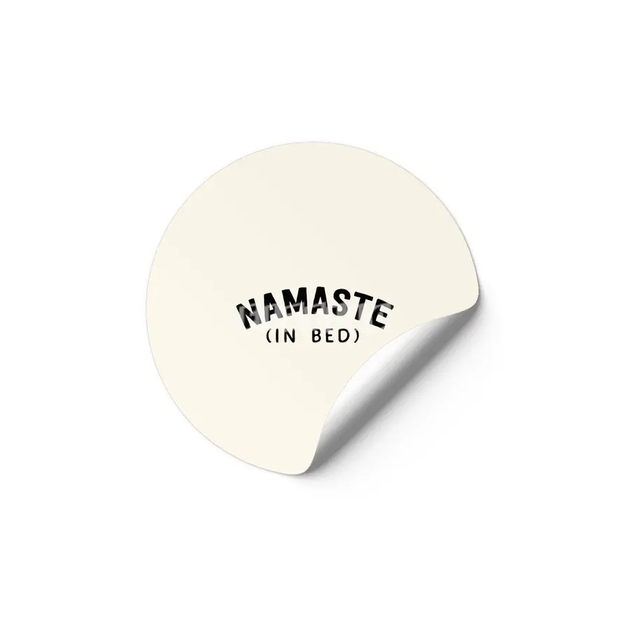 Namaste in bed Etiket
