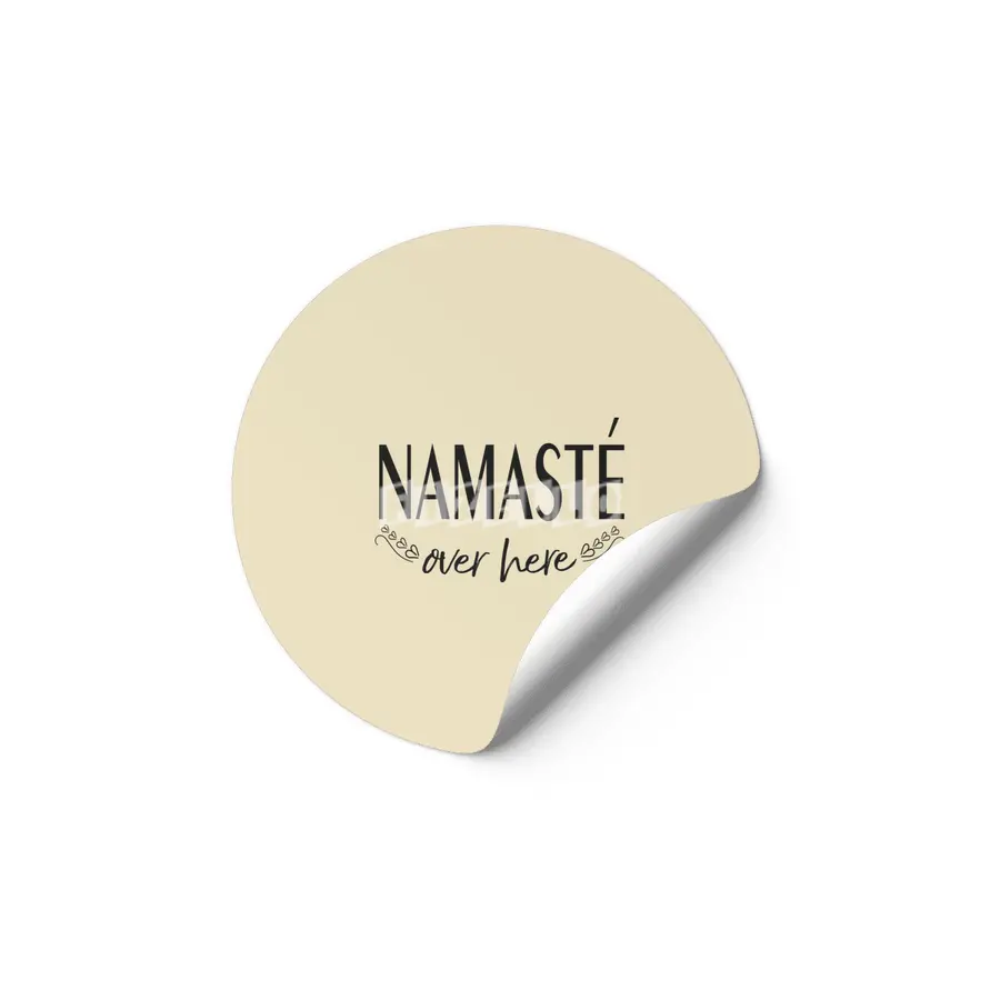 Namaste Over Here  Etiket