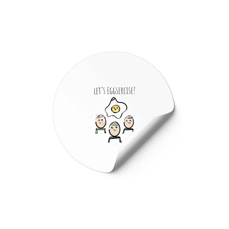 Let's Eggsercise! Etiket