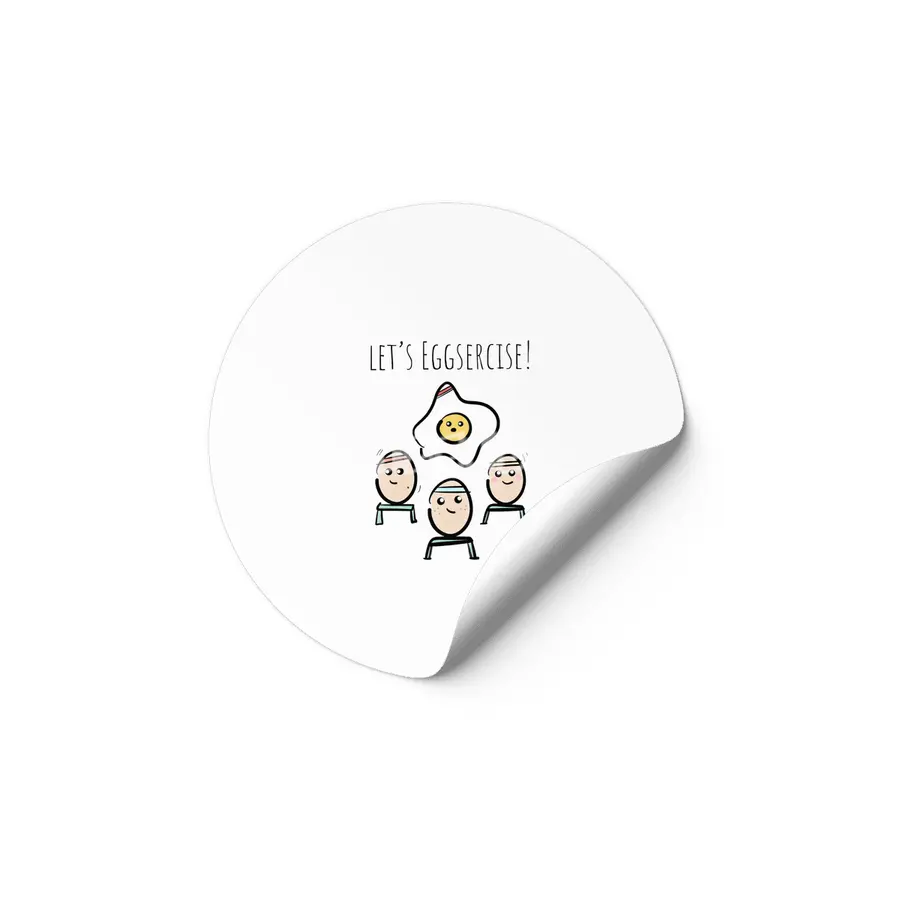 Let's Eggsercise! Etiket