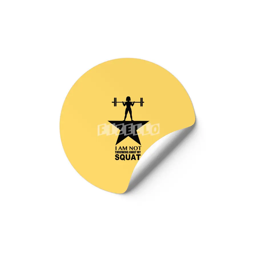 My Squat: Curly Hair (Dark Print) Etiket