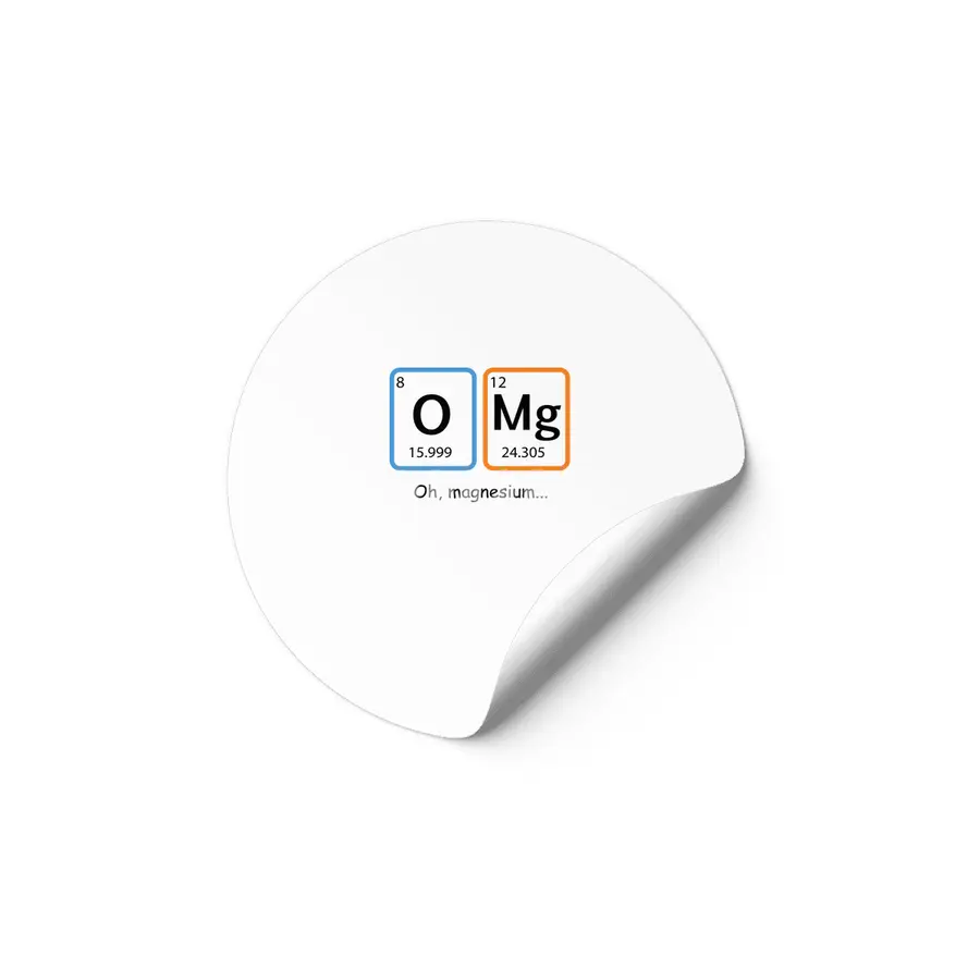Oh, magnesium... Etiket