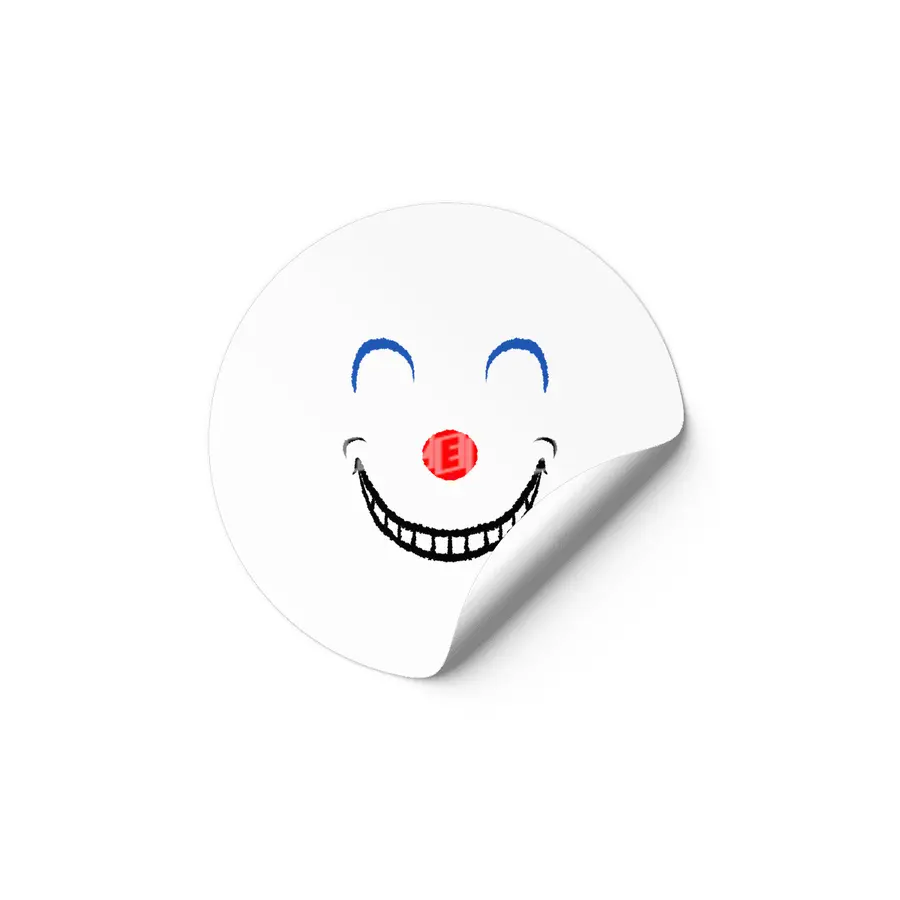 Cartoon Eyes - Clown Etiket