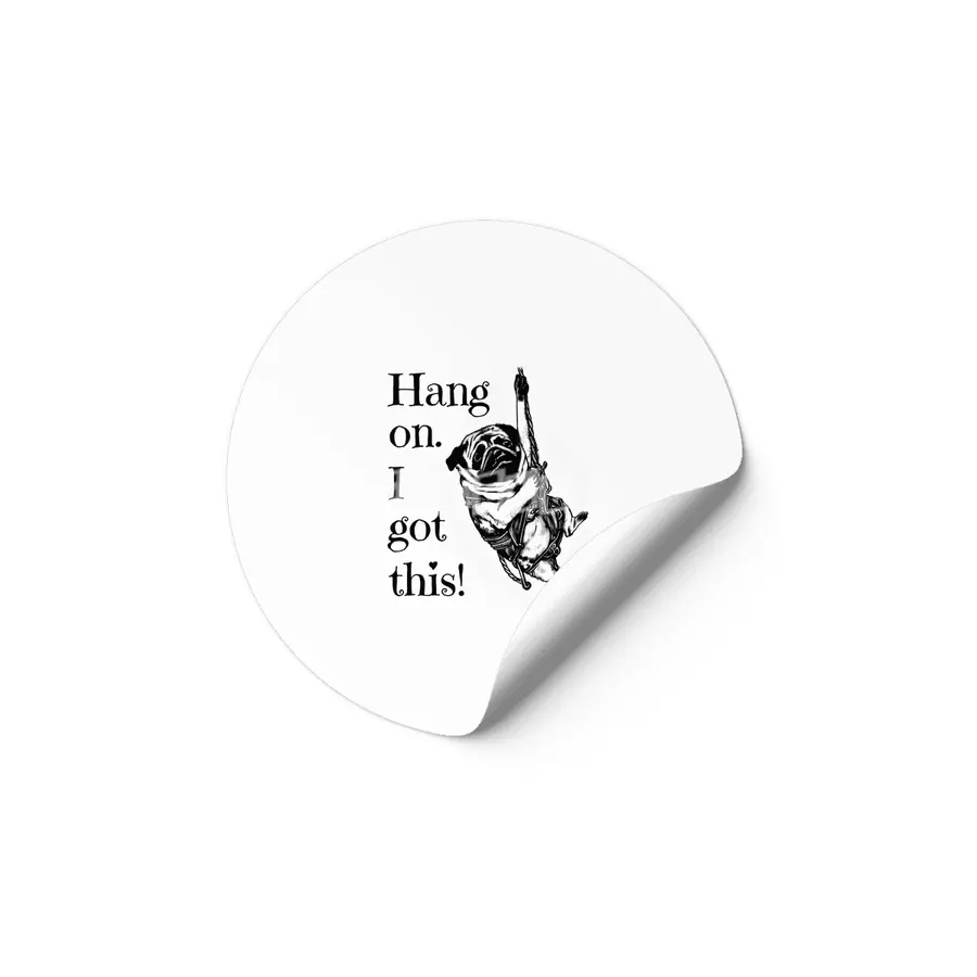 Hang on. I got this! Pug Rock Climbing Etiket