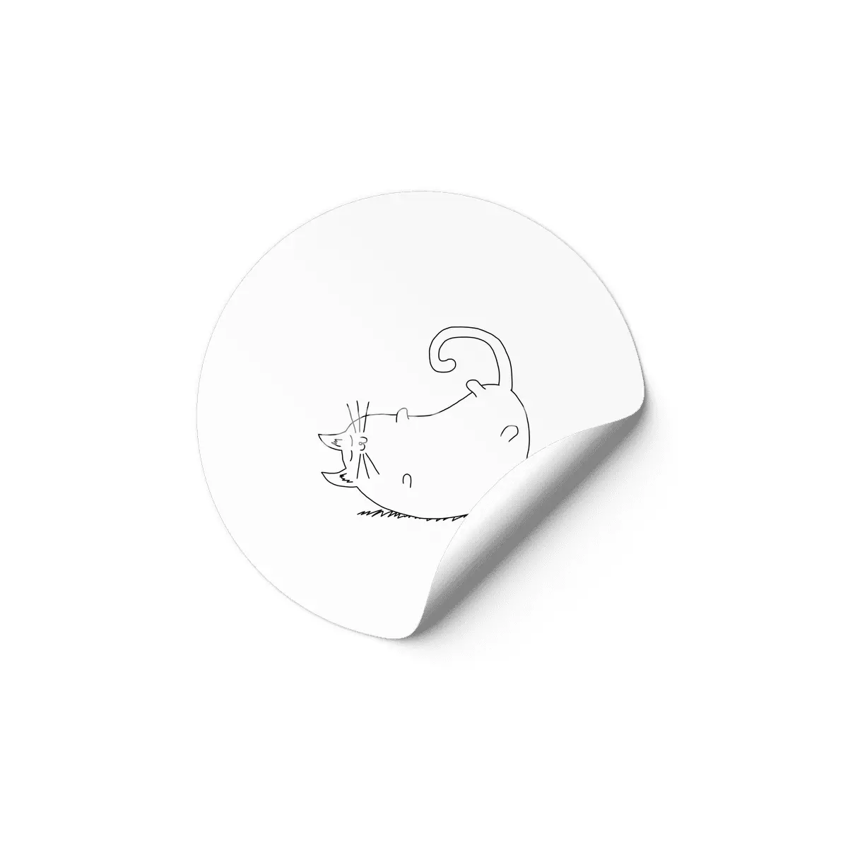 Sleeping Cat Etiket