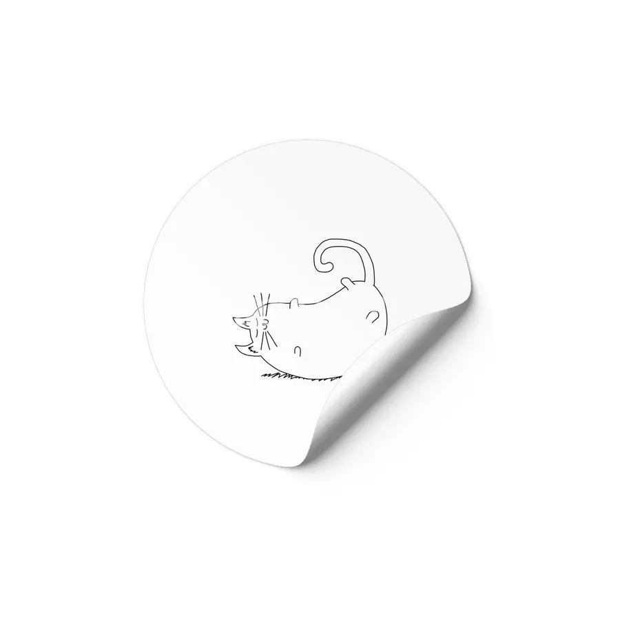 Sleeping Cat Etiket