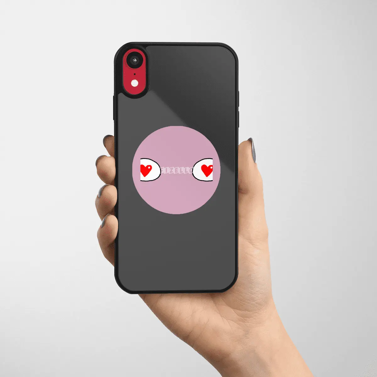 Cartoon Eyes - Hearts Etiket